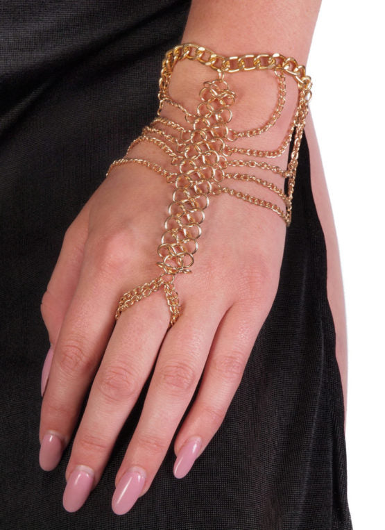 gold chain ring bracelet