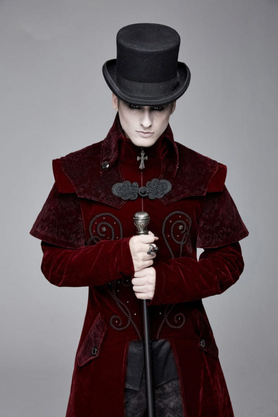 gothic winter coat front