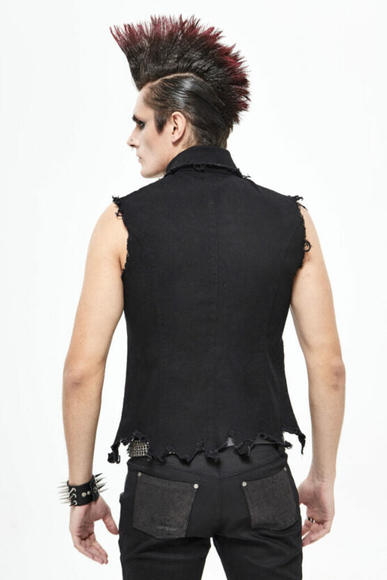 men's gothic vest back