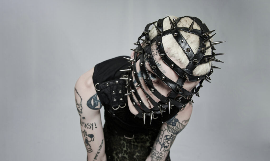 punk pointed cone head spiked head cover